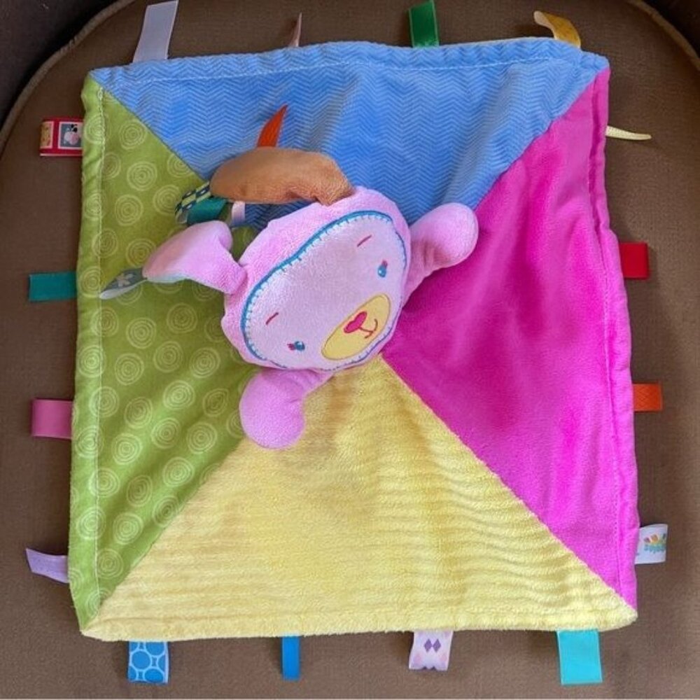 TagGies Bunny Lovey Colorful Rabbit Security Blanket Baby Plush Toy Patchkin
